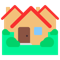 Houses emoji on Microsoft